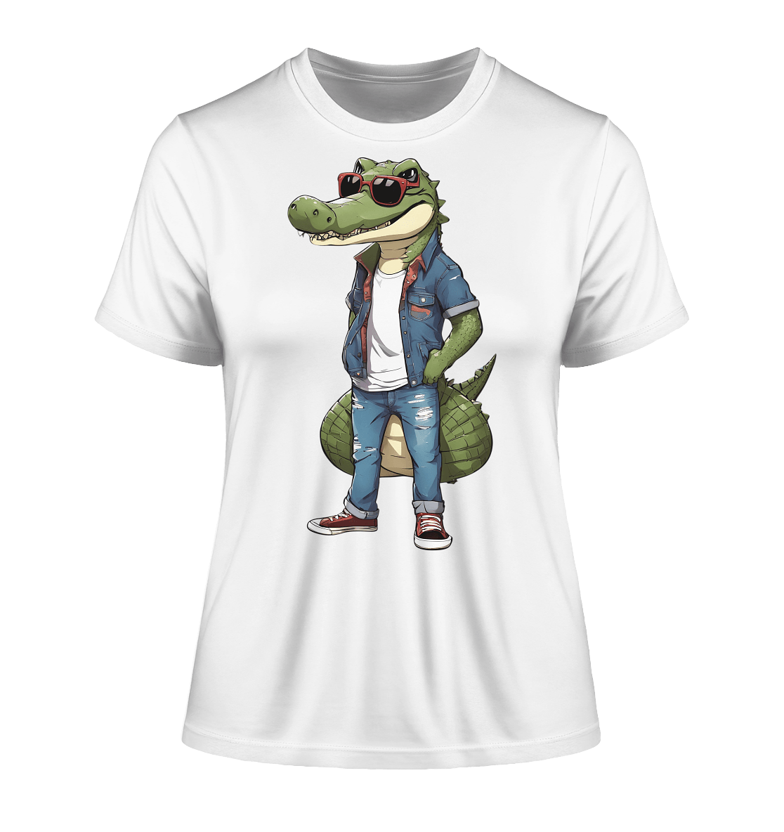 Krokodil - Fitted Ladies Organic Shirt - ArtfulShenwyn