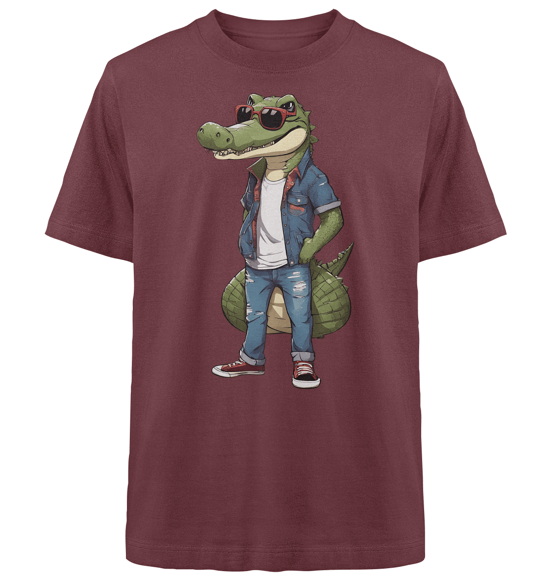 Krokodil - Heavy Oversized Organic Shirt - ArtfulShenwyn