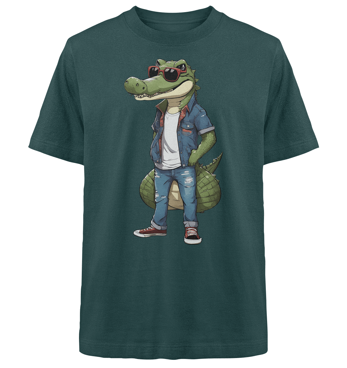 Krokodil - Heavy Oversized Organic Shirt - ArtfulShenwyn