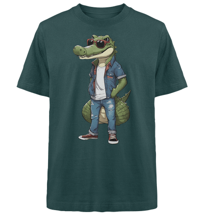 Krokodil - Heavy Oversized Organic Shirt - ArtfulShenwyn