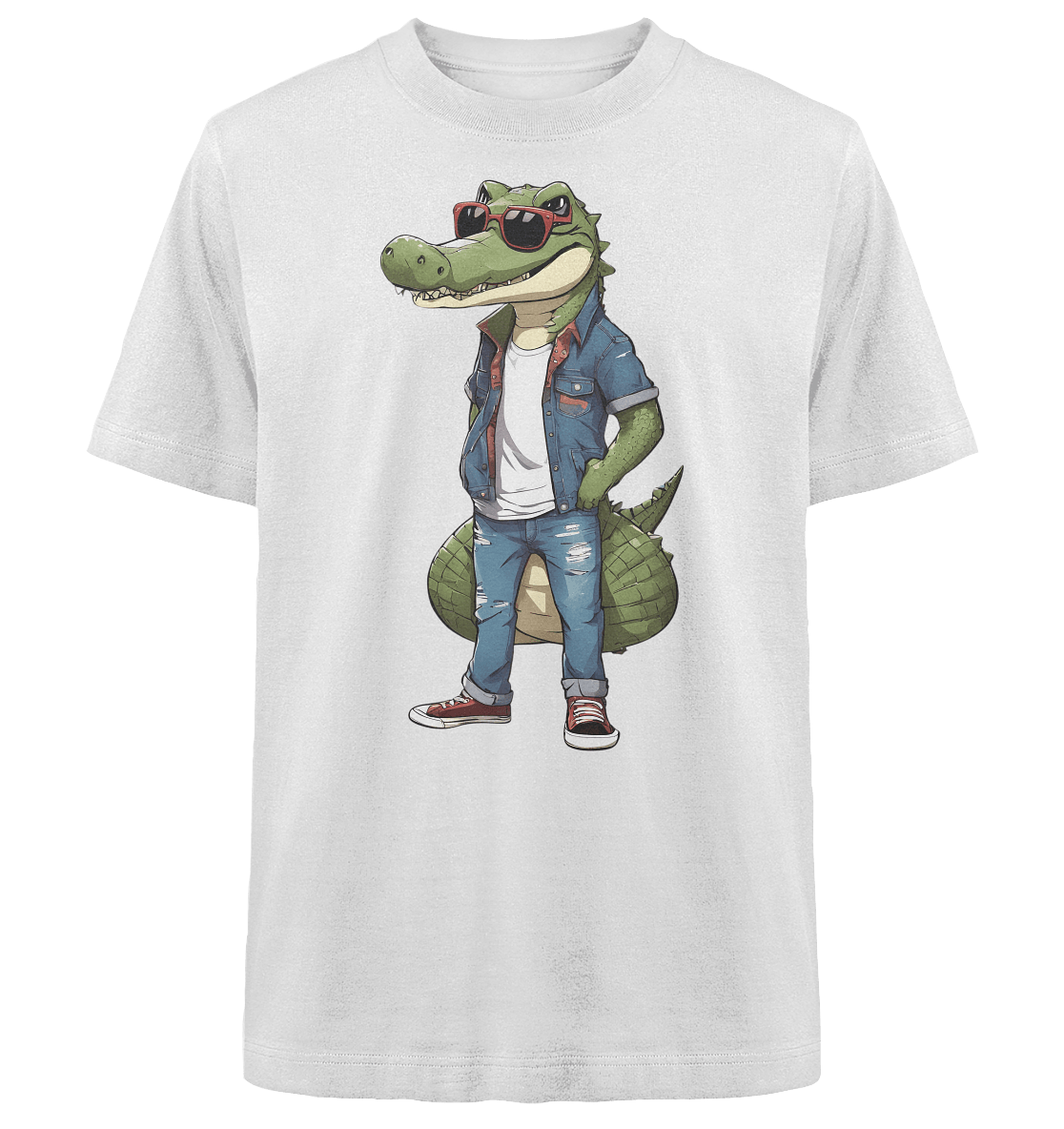 Krokodil - Heavy Oversized Organic Shirt - ArtfulShenwyn