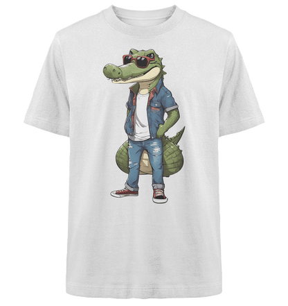 Krokodil - Heavy Oversized Organic Shirt - ArtfulShenwyn