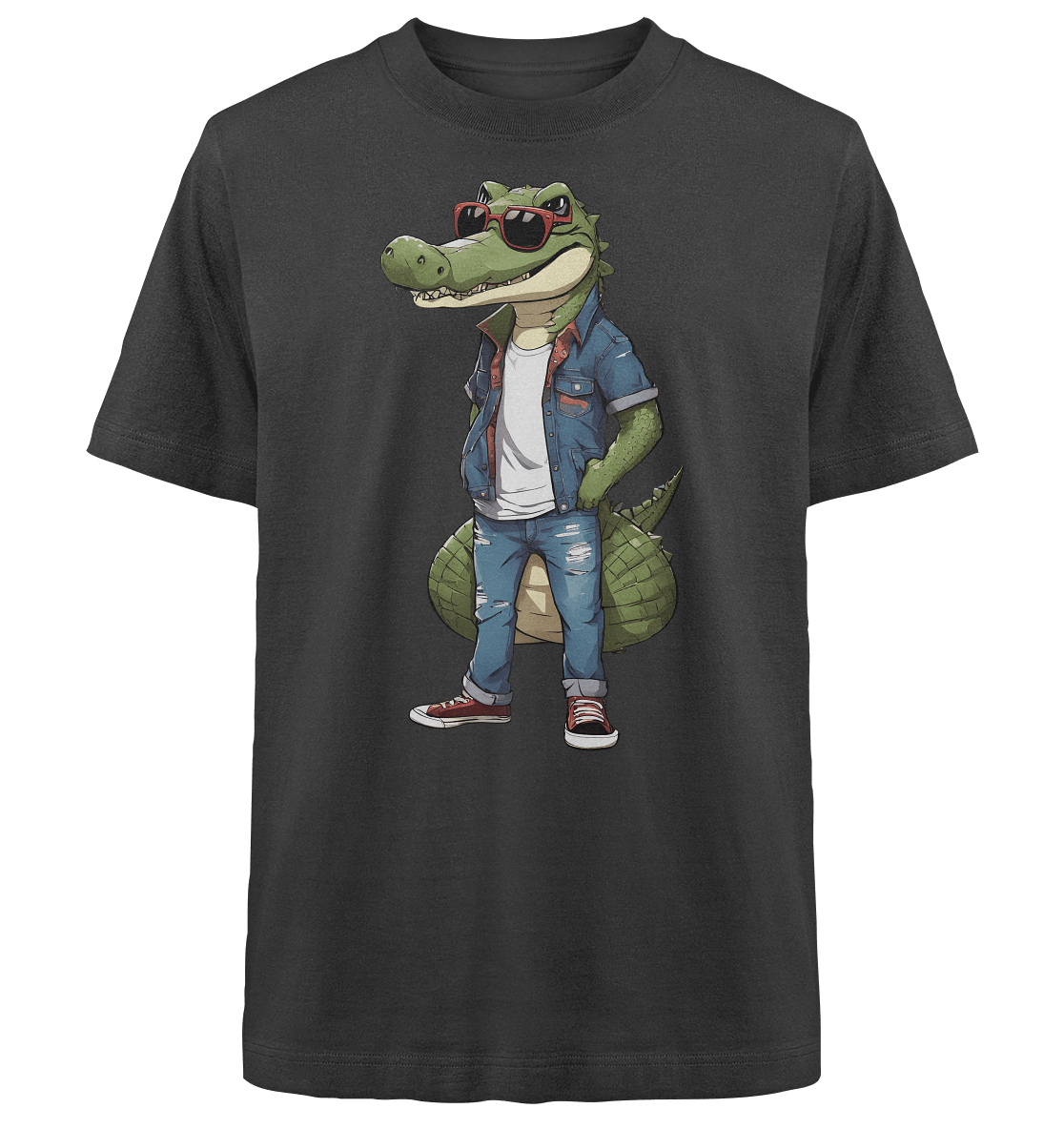 Krokodil - Heavy Oversized Organic Shirt - ArtfulShenwyn