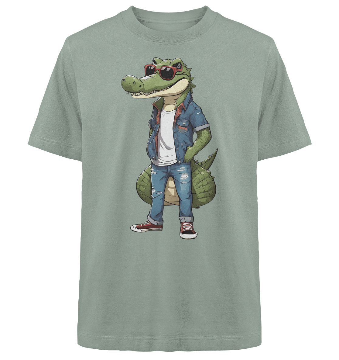 Krokodil - Heavy Oversized Organic Shirt - ArtfulShenwyn