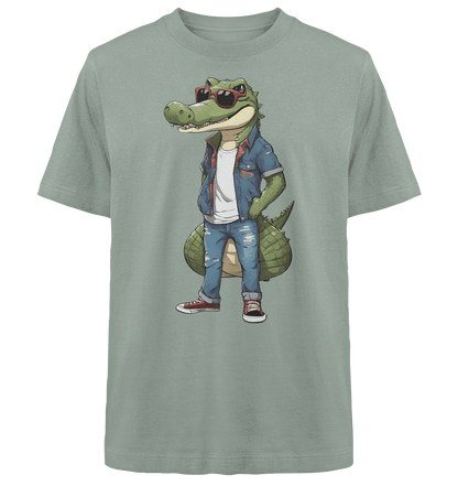 Krokodil - Heavy Oversized Organic Shirt - ArtfulShenwyn