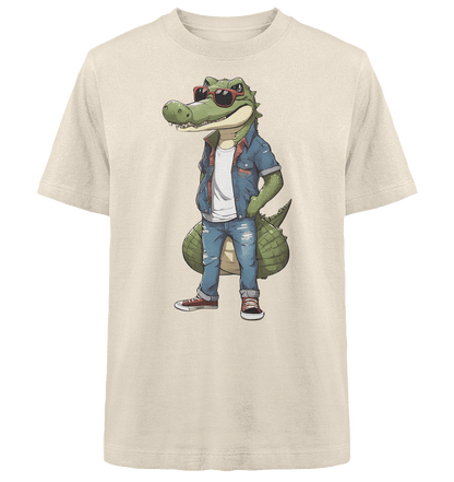 Krokodil - Heavy Oversized Organic Shirt - ArtfulShenwyn