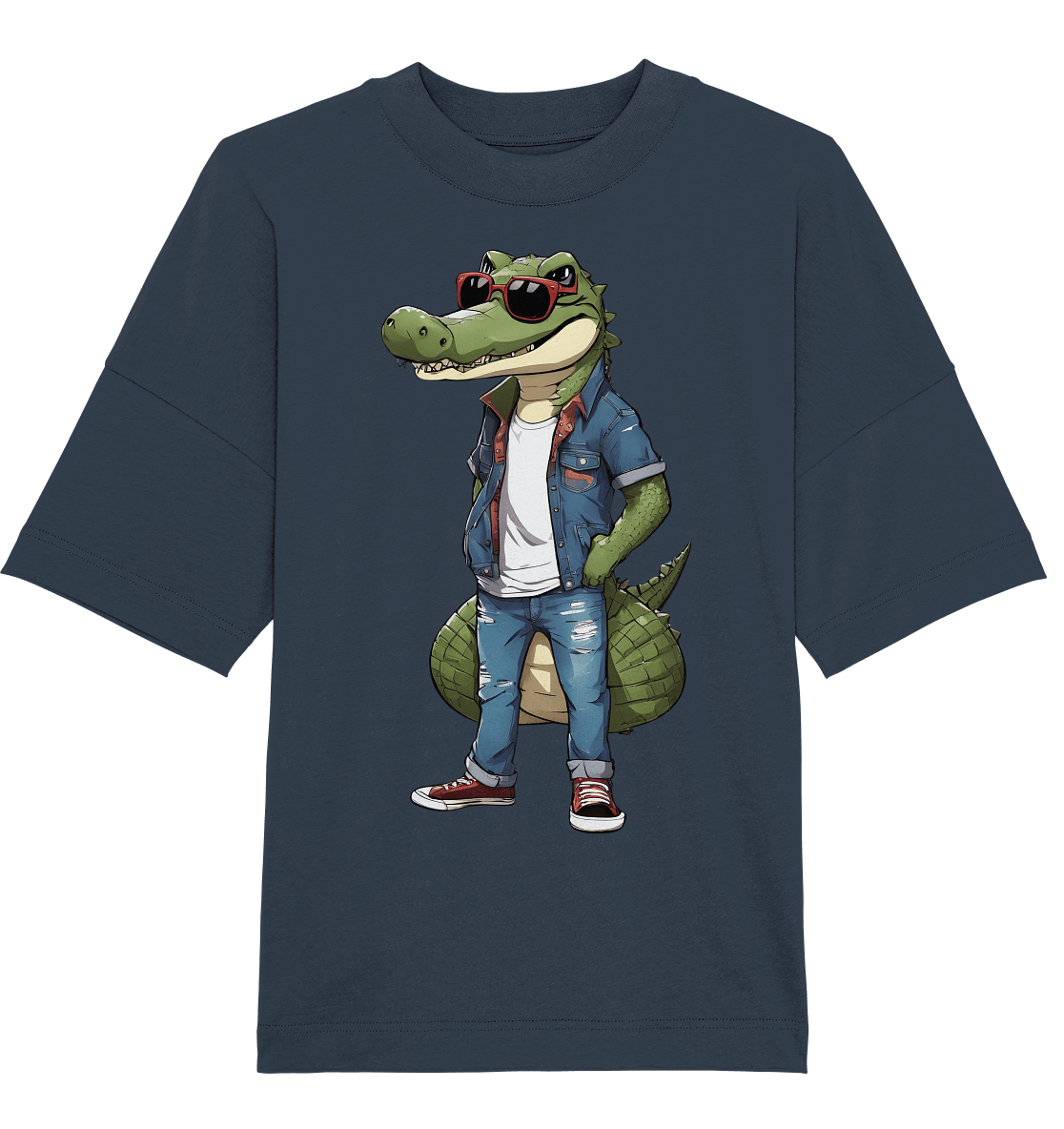 Krokodil - Organic Oversize Shirt - ArtfulShenwyn