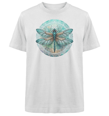 Libelle grün Mandala - Heavy Oversized Organic Shirt - ArtfulShenwyn