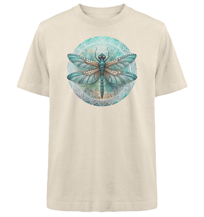 Libelle grün Mandala - Heavy Oversized Organic Shirt - ArtfulShenwyn