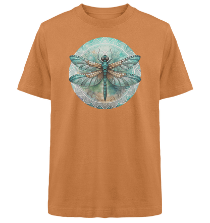 Libelle grün Mandala - Heavy Oversized Organic Shirt - ArtfulShenwyn