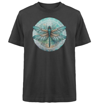 Libelle grün Mandala - Heavy Oversized Organic Shirt - ArtfulShenwyn