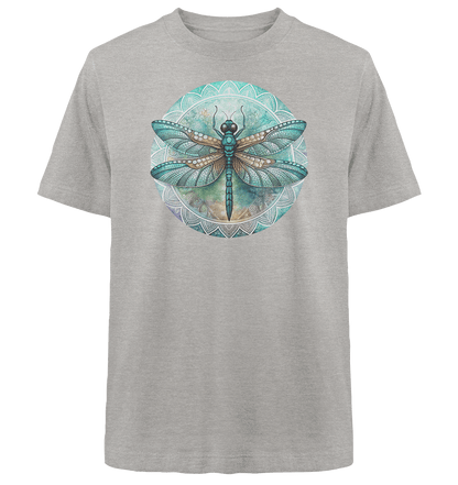 Libelle grün Mandala - Heavy Oversized Organic Shirt - ArtfulShenwyn