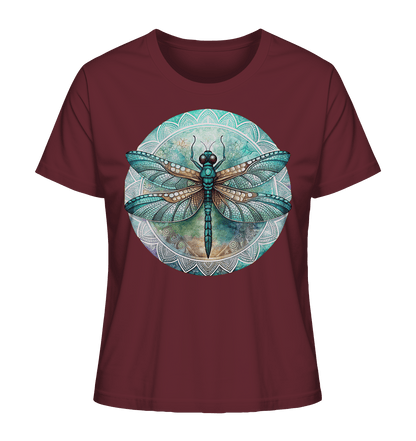 Libelle grün Mandala - Ladies Organic Shirt - ArtfulShenwyn