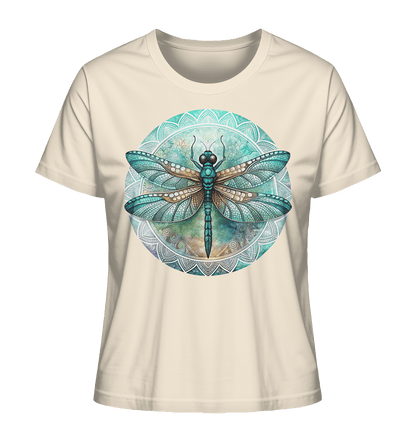 Libelle grün Mandala - Ladies Organic Shirt - ArtfulShenwyn