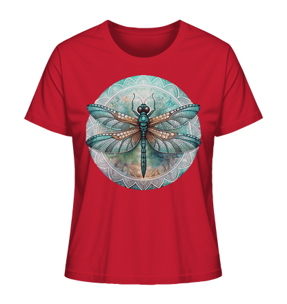 Libelle grün Mandala - Ladies Organic Shirt - ArtfulShenwyn