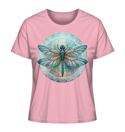 Libelle grün Mandala - Ladies Organic Shirt - ArtfulShenwyn