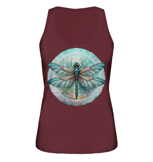 Libelle grün Mandala - Ladies Organic Tank-Top - ArtfulShenwyn