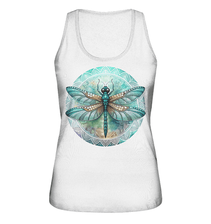 Libelle grün Mandala - Ladies Organic Tank-Top - ArtfulShenwyn