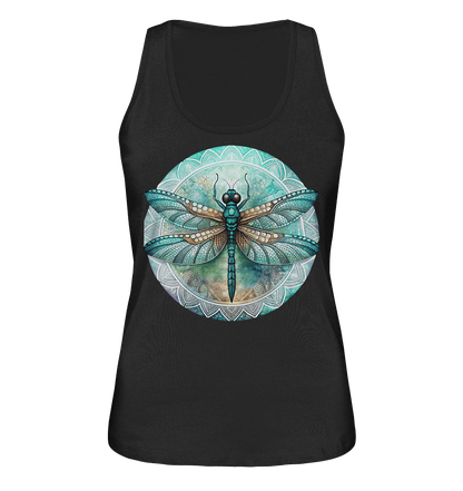 Libelle grün Mandala - Ladies Organic Tank-Top - ArtfulShenwyn