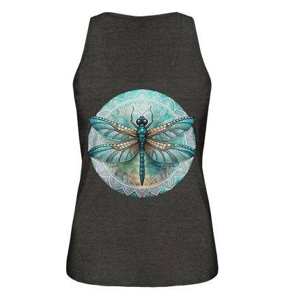 Libelle grün Mandala - Ladies Organic Tank-Top - ArtfulShenwyn