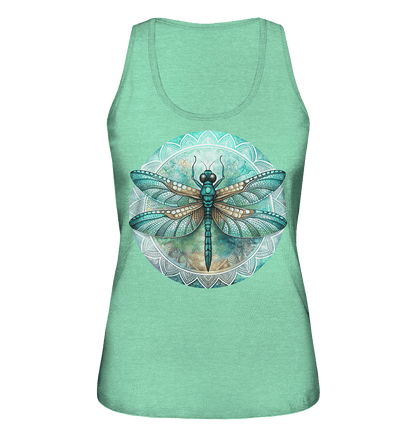 Libelle grün Mandala - Ladies Organic Tank-Top - ArtfulShenwyn