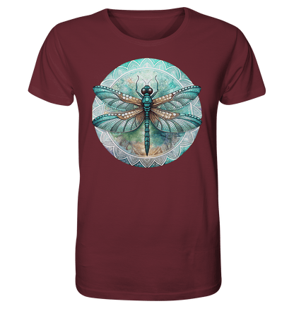 Libelle grün Mandala - Organic Basic Shirt - ArtfulShenwyn