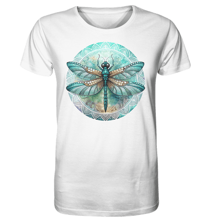 Libelle grün Mandala - Organic Basic Shirt - ArtfulShenwyn