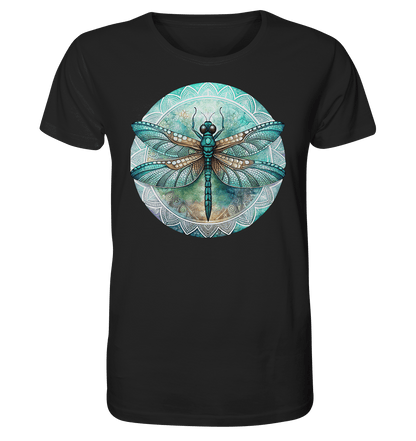 Libelle grün Mandala - Organic Basic Shirt - ArtfulShenwyn