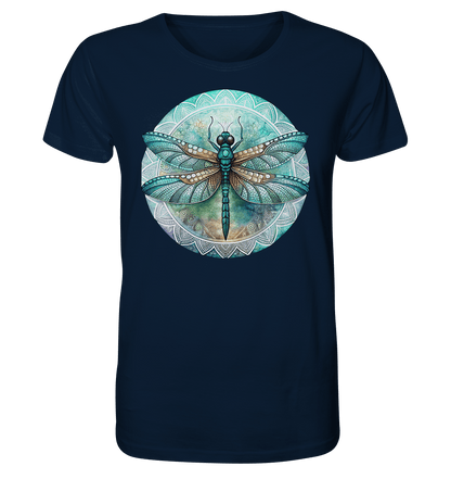 Libelle grün Mandala - Organic Basic Shirt - ArtfulShenwyn