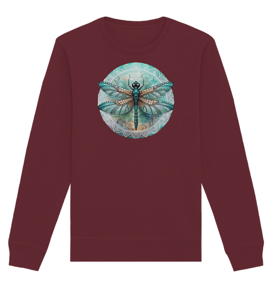 Libelle grün Mandala - Organic Basic Unisex Sweatshirt - ArtfulShenwyn