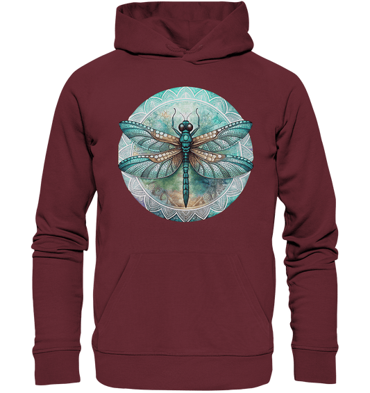 Libelle grün Mandala - Organic Hoodie - ArtfulShenwyn