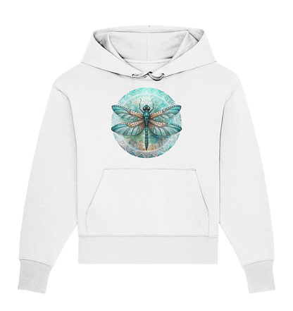 Libelle grün Mandala - Organic Oversize Hoodie - ArtfulShenwyn