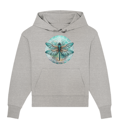 Libelle grün Mandala - Organic Oversize Hoodie - ArtfulShenwyn