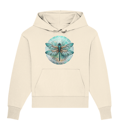 Libelle grün Mandala - Organic Oversize Hoodie - ArtfulShenwyn