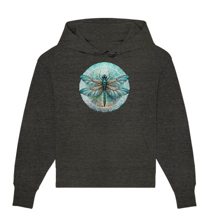 Libelle grün Mandala - Organic Oversize Hoodie - ArtfulShenwyn