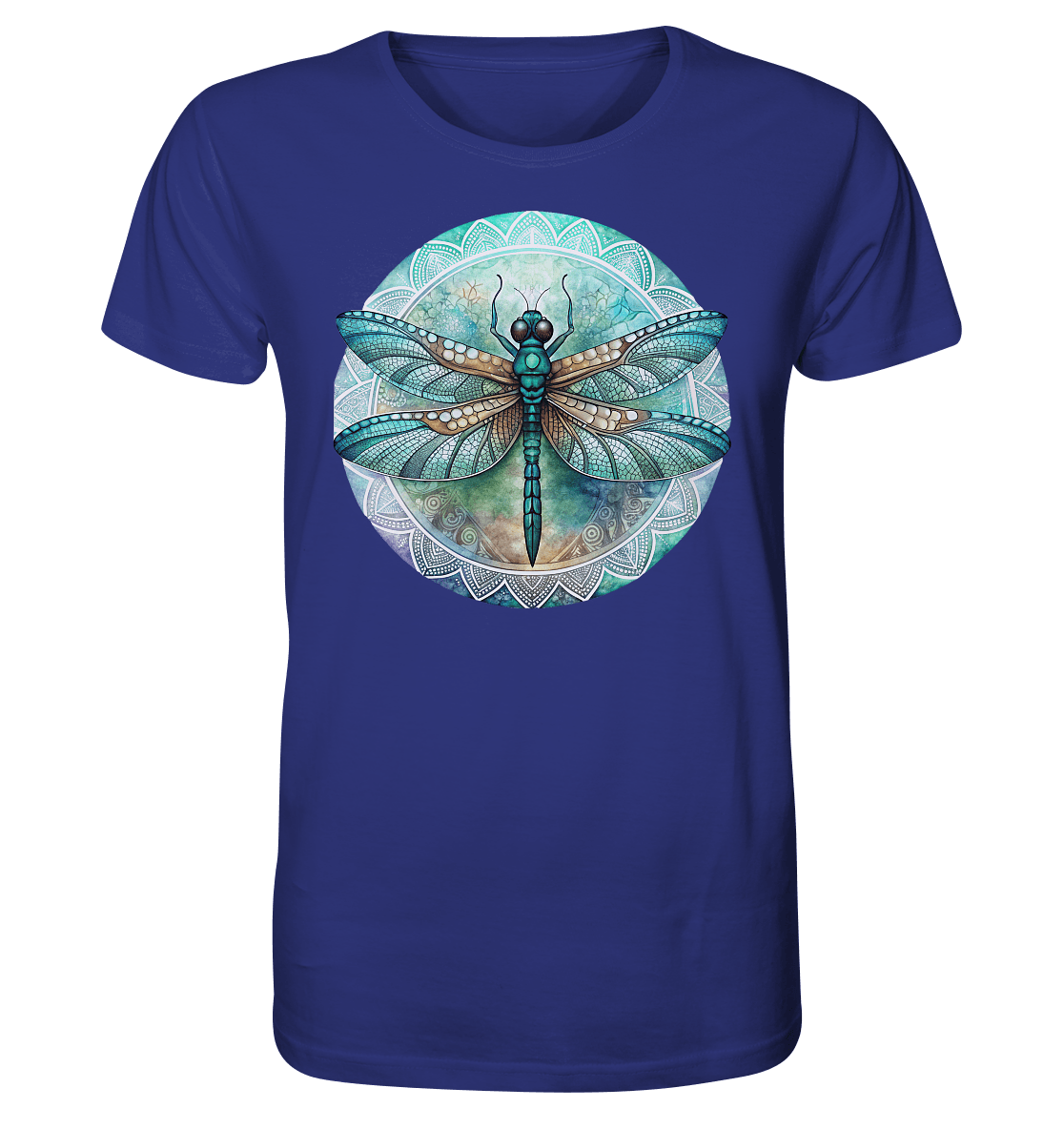 Libelle grün Mandala - Organic Shirt - ArtfulShenwyn