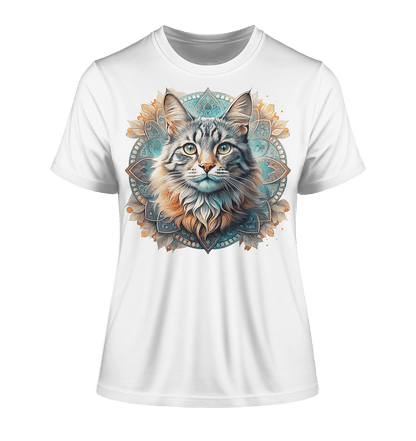 Mystic Cat - Fitted Ladies Organic Shirt - ArtfulShenwyn