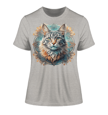 Mystic Cat - Fitted Ladies Organic Shirt - ArtfulShenwyn