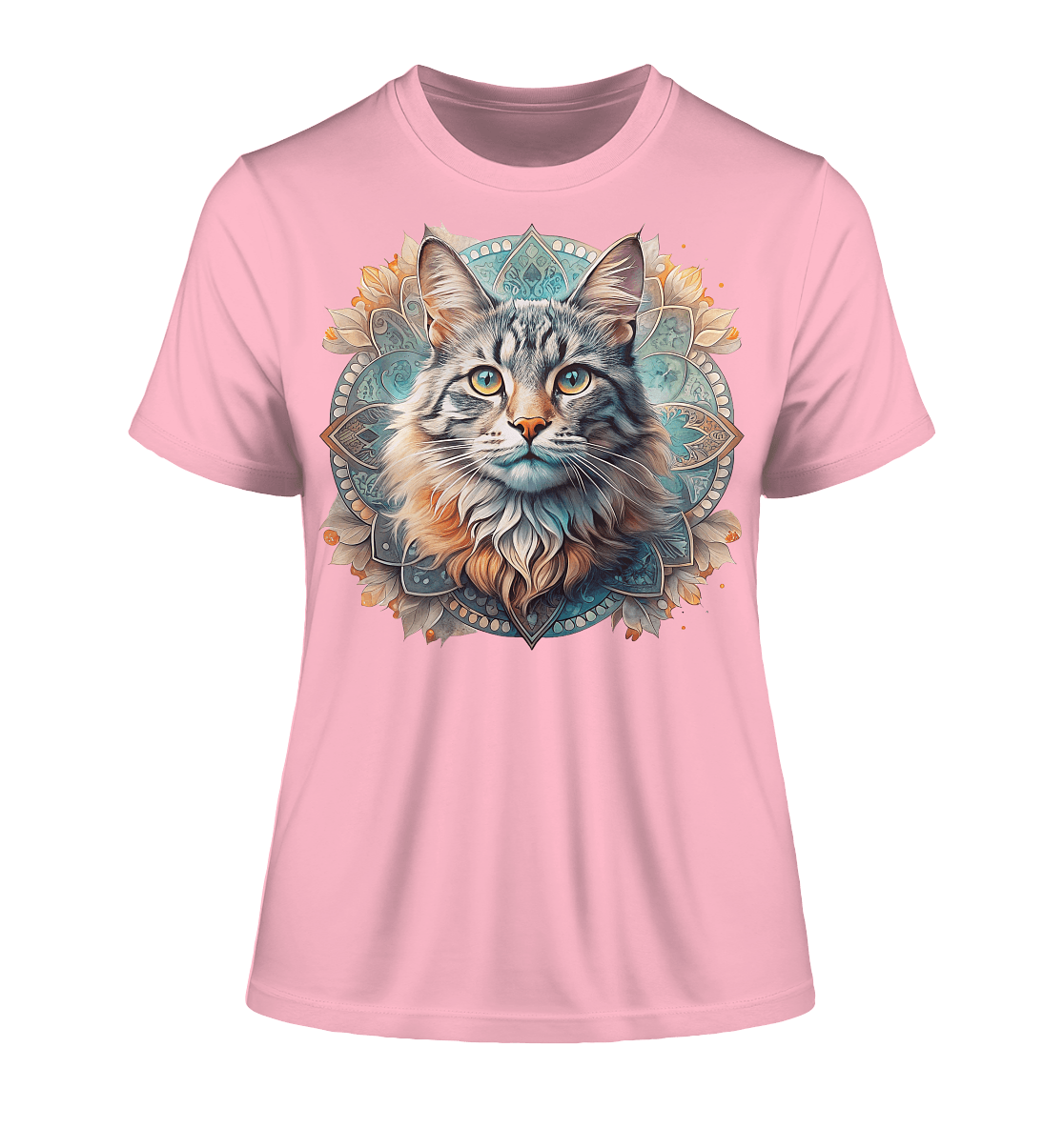 Mystic Cat - Fitted Ladies Organic Shirt - ArtfulShenwyn