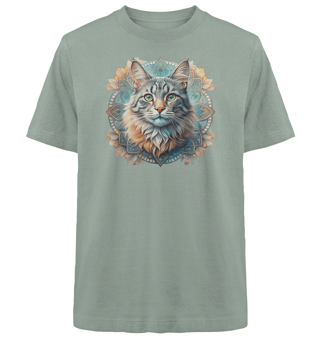 Mystic Cat - Heavy Oversized Organic Shirt - ArtfulShenwyn