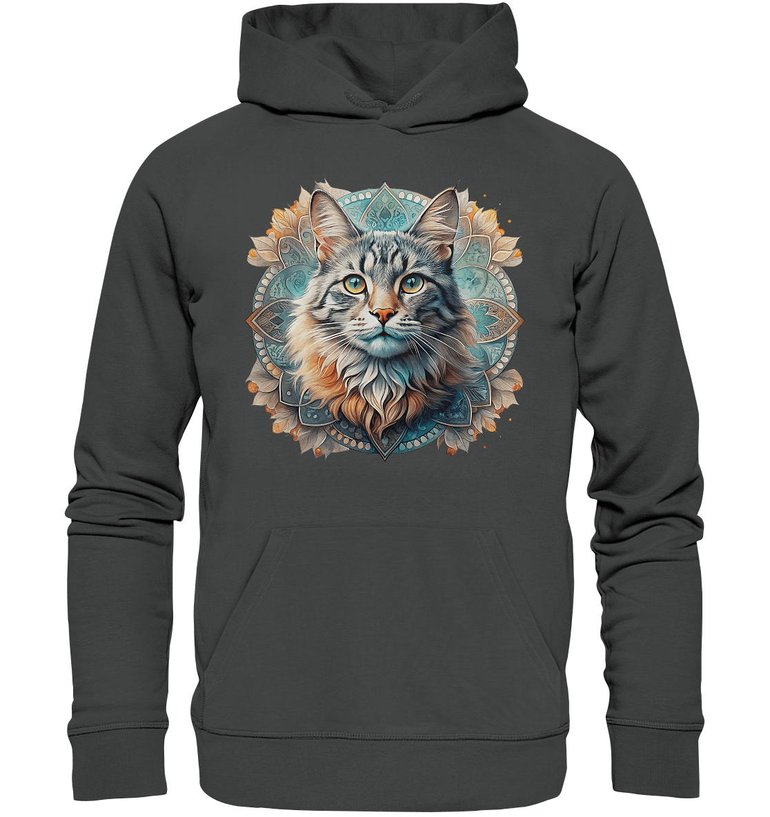 Mystic Cat - Organic Basic Hoodie - ArtfulShenwyn