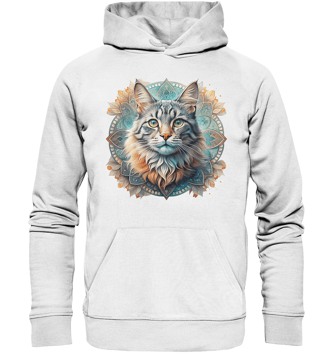 Mystic Cat - Organic Basic Hoodie - ArtfulShenwyn