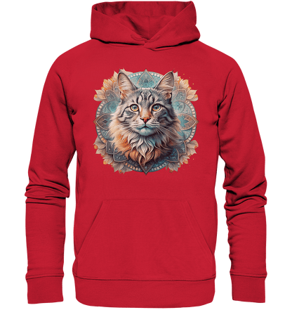 Mystic Cat - Organic Basic Hoodie - ArtfulShenwyn