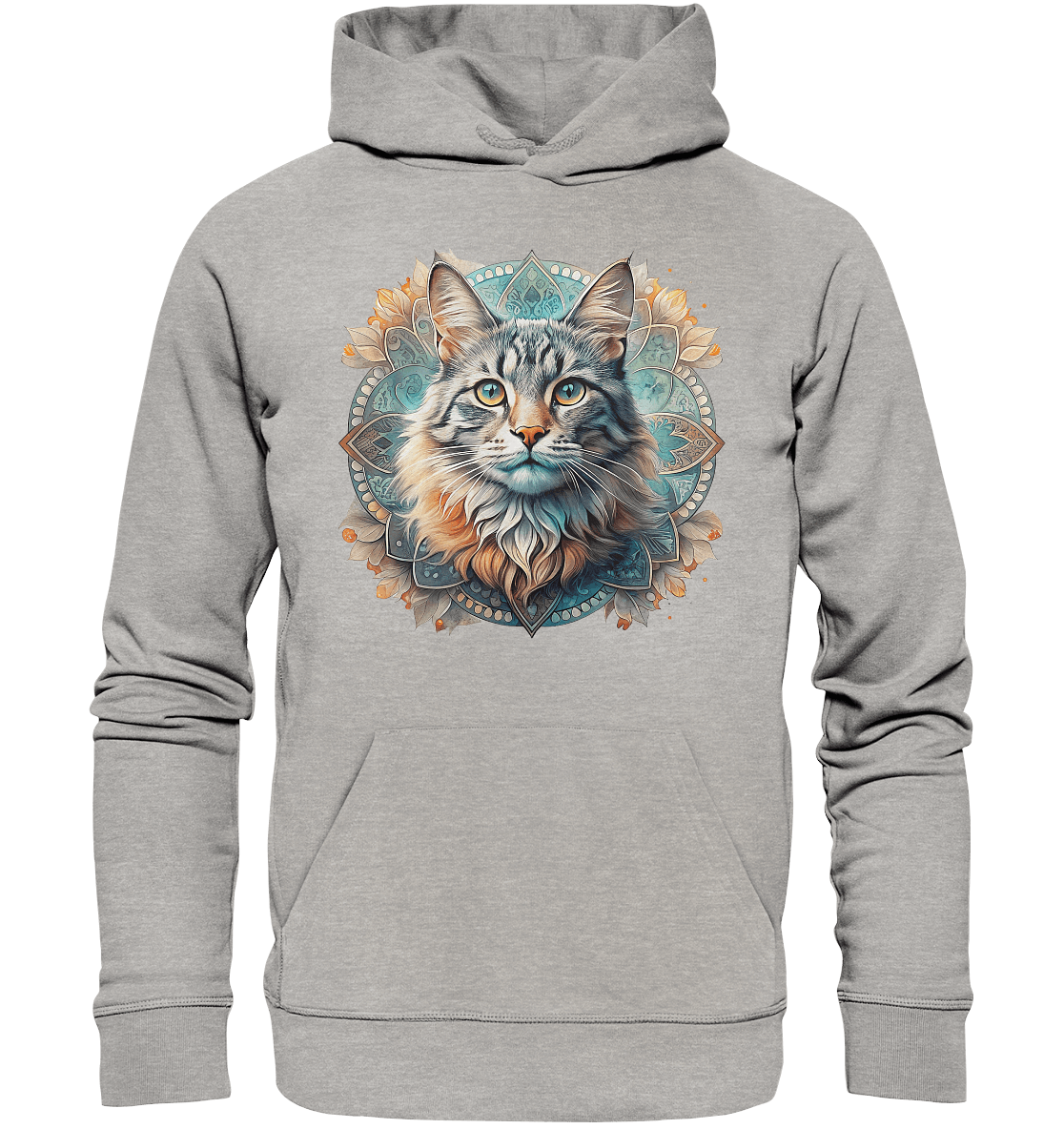 Mystic Cat - Organic Basic Hoodie - ArtfulShenwyn