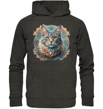 Mystic Cat - Organic Basic Hoodie - ArtfulShenwyn