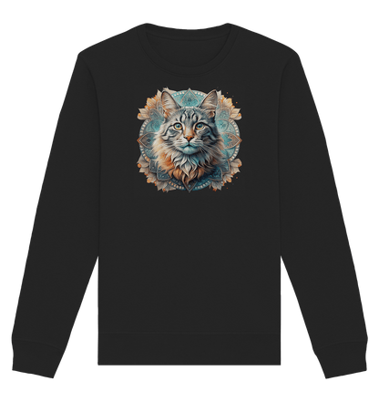 Mystic Cat - Organic Basic Unisex Sweatshirt - ArtfulShenwyn