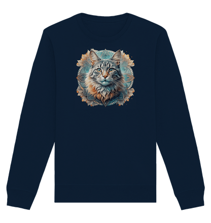 Mystic Cat - Organic Basic Unisex Sweatshirt - ArtfulShenwyn