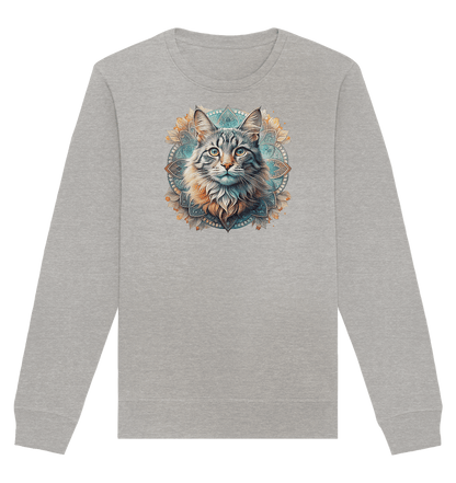 Mystic Cat - Organic Basic Unisex Sweatshirt - ArtfulShenwyn