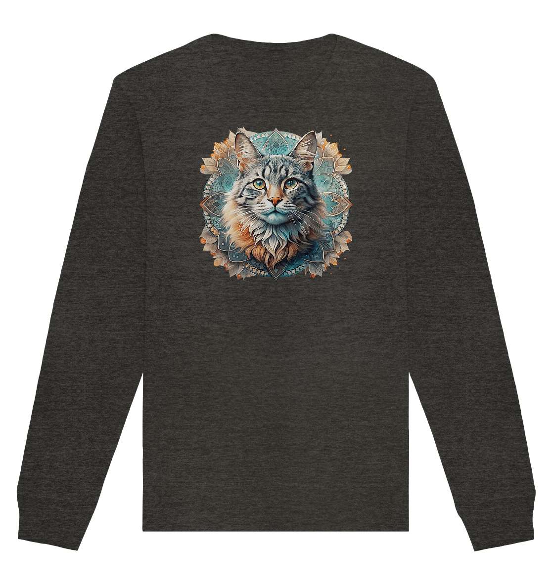 Mystic Cat - Organic Basic Unisex Sweatshirt - ArtfulShenwyn