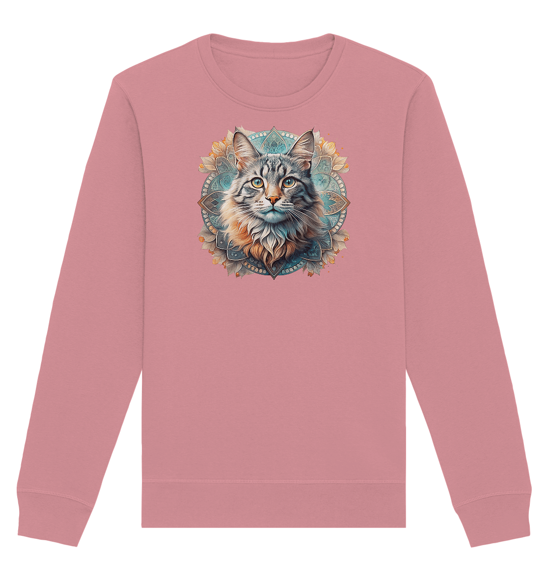 Mystic Cat - Organic Basic Unisex Sweatshirt - ArtfulShenwyn